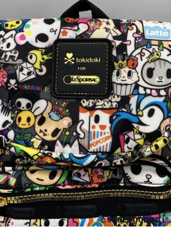 LeSportsac Tokidoki Colorful 10th Anniversary Backpack Bag Mint Rare main image 5